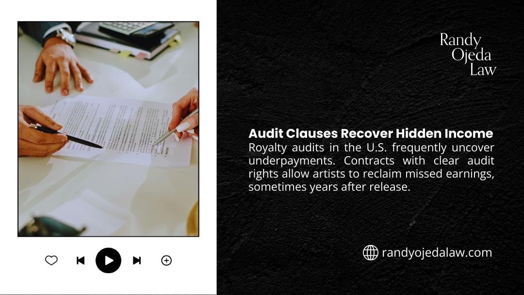 Audit clauses recover hidden income - U.S. royalty audits uncover underpayments allowing artists to reclaim earnings