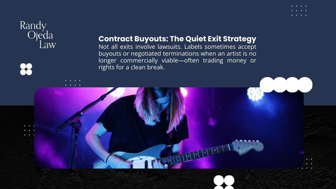 Contract buyouts are the quiet exit strategy for artists seeking negotiated label terminations