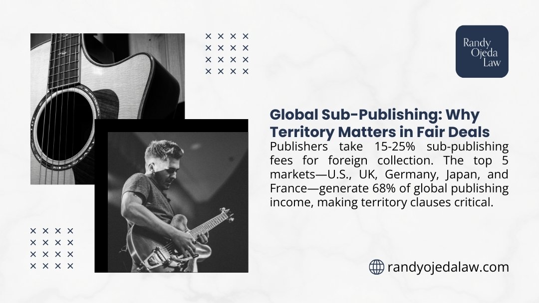 Global sub-publishing explained - territory matters in fair deals as publishers take 15-25% fees