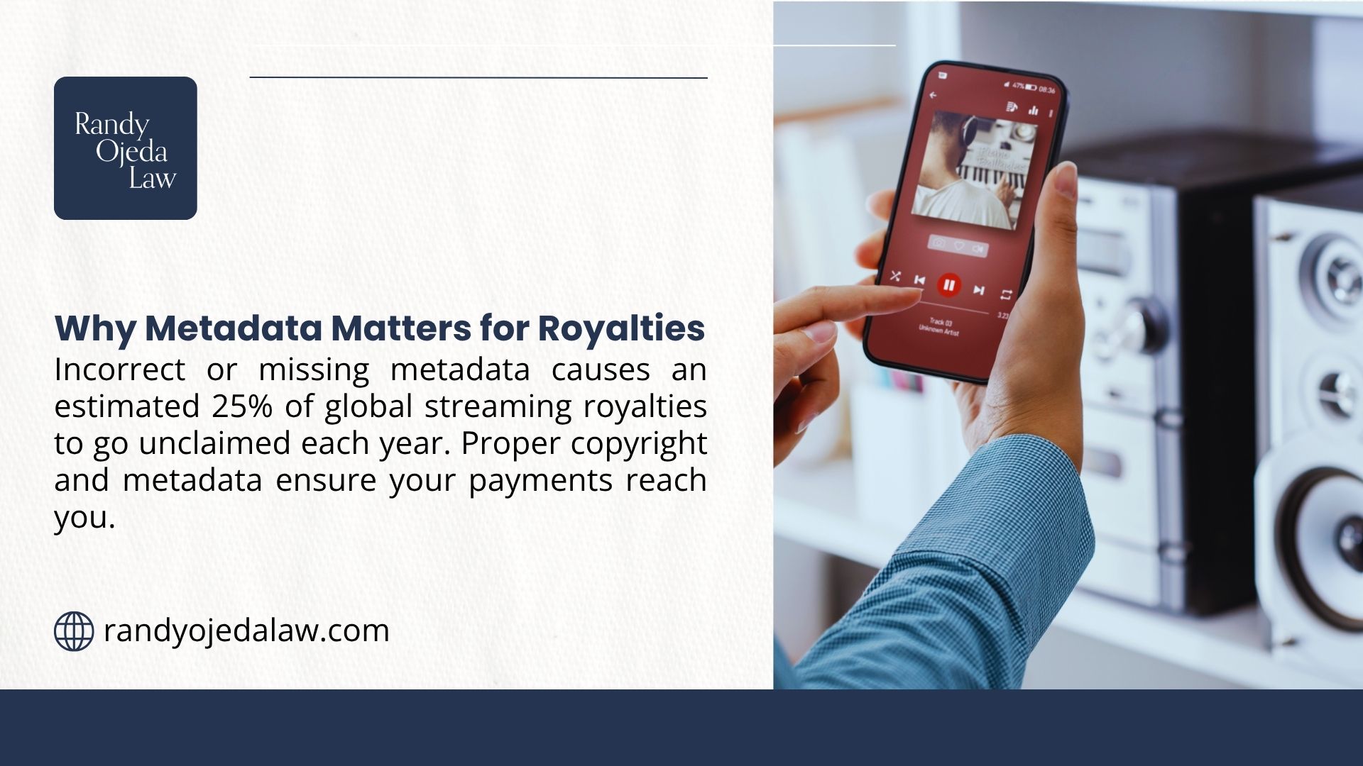 Incorrect or missing metadata causes 25% of global streaming royalties to go unclaimed